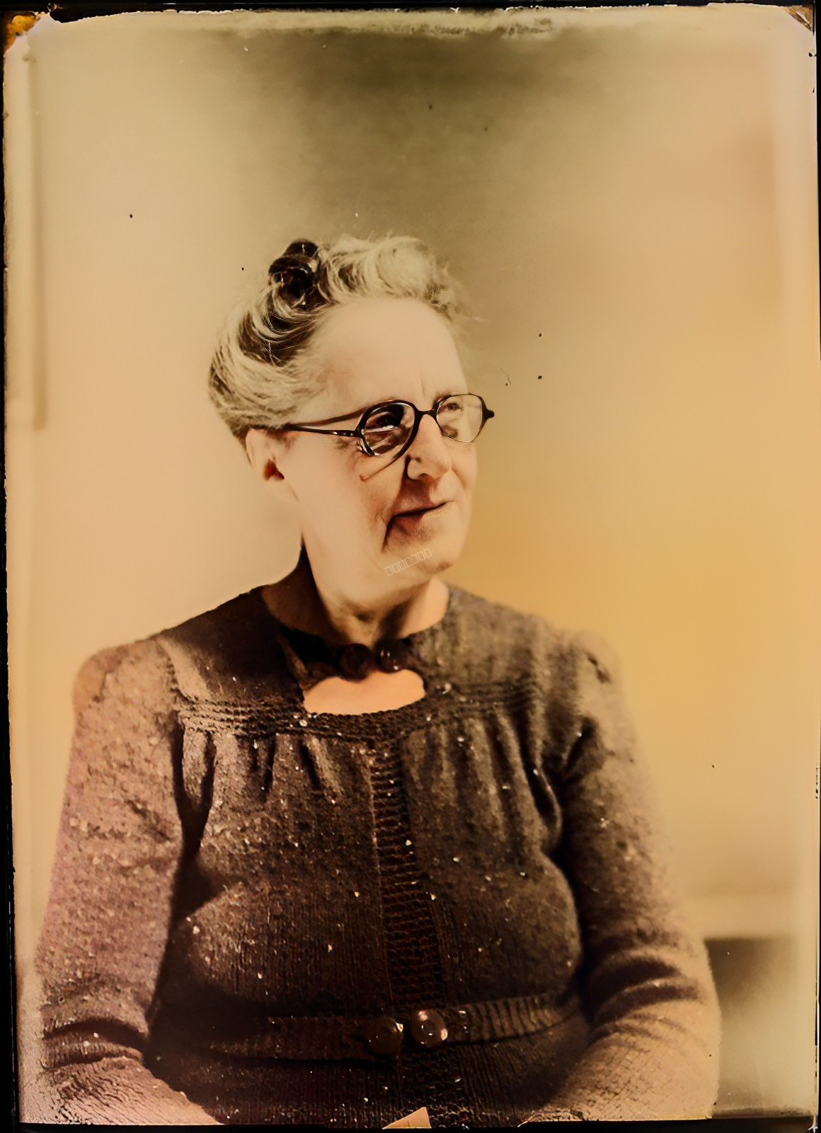 Photo after AI restoration and colorization
